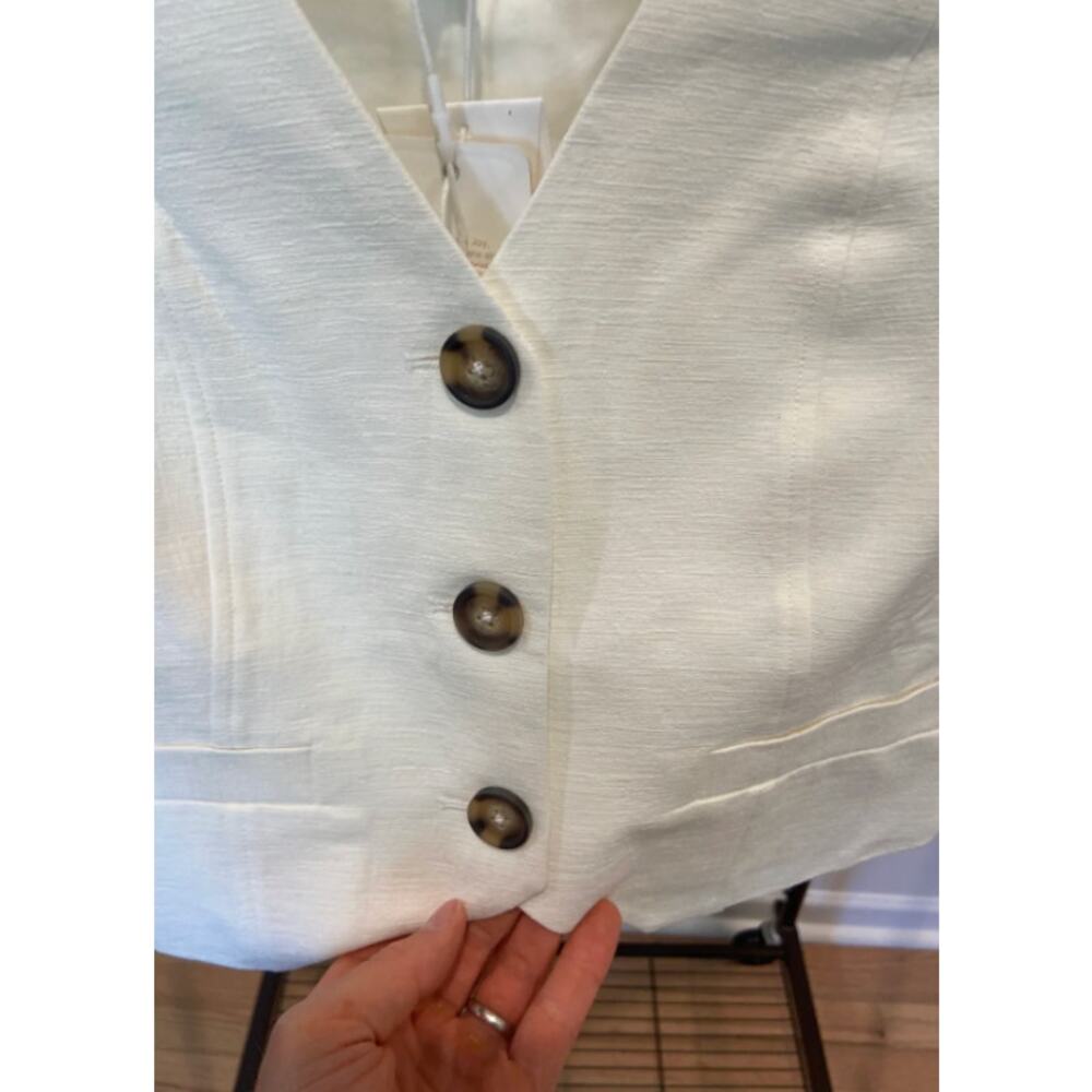 Shona Joy set - High Waisted tailored Pant with Fitted Vest Size 6 / 8 - Picture 8 of 11